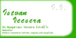 istvan vecsera business card